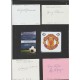 Autographed plain white card by Manchester United footballer Wilf McGuinness.